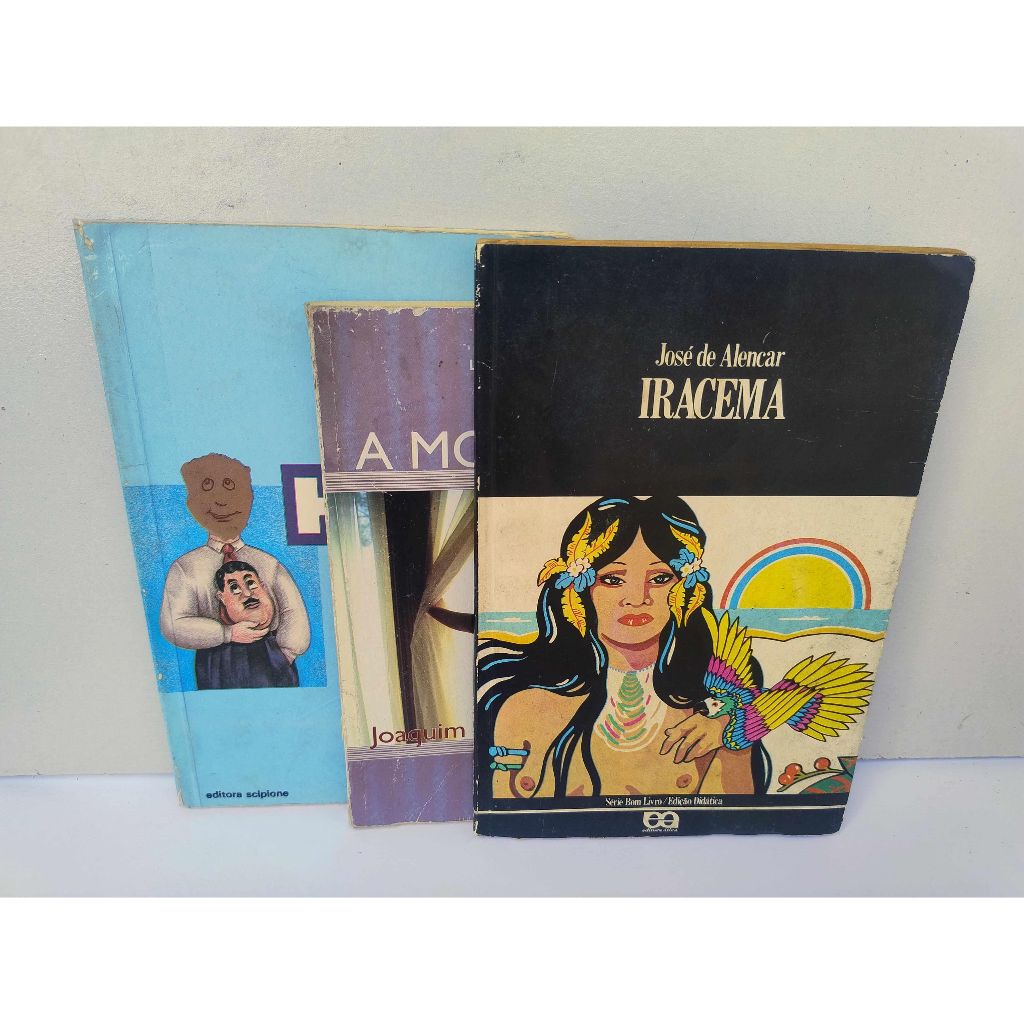 Kit 3 livros usados da Literatura Clássica Brasileira: Iracema / A Moreninha / A Palavra é... Humor