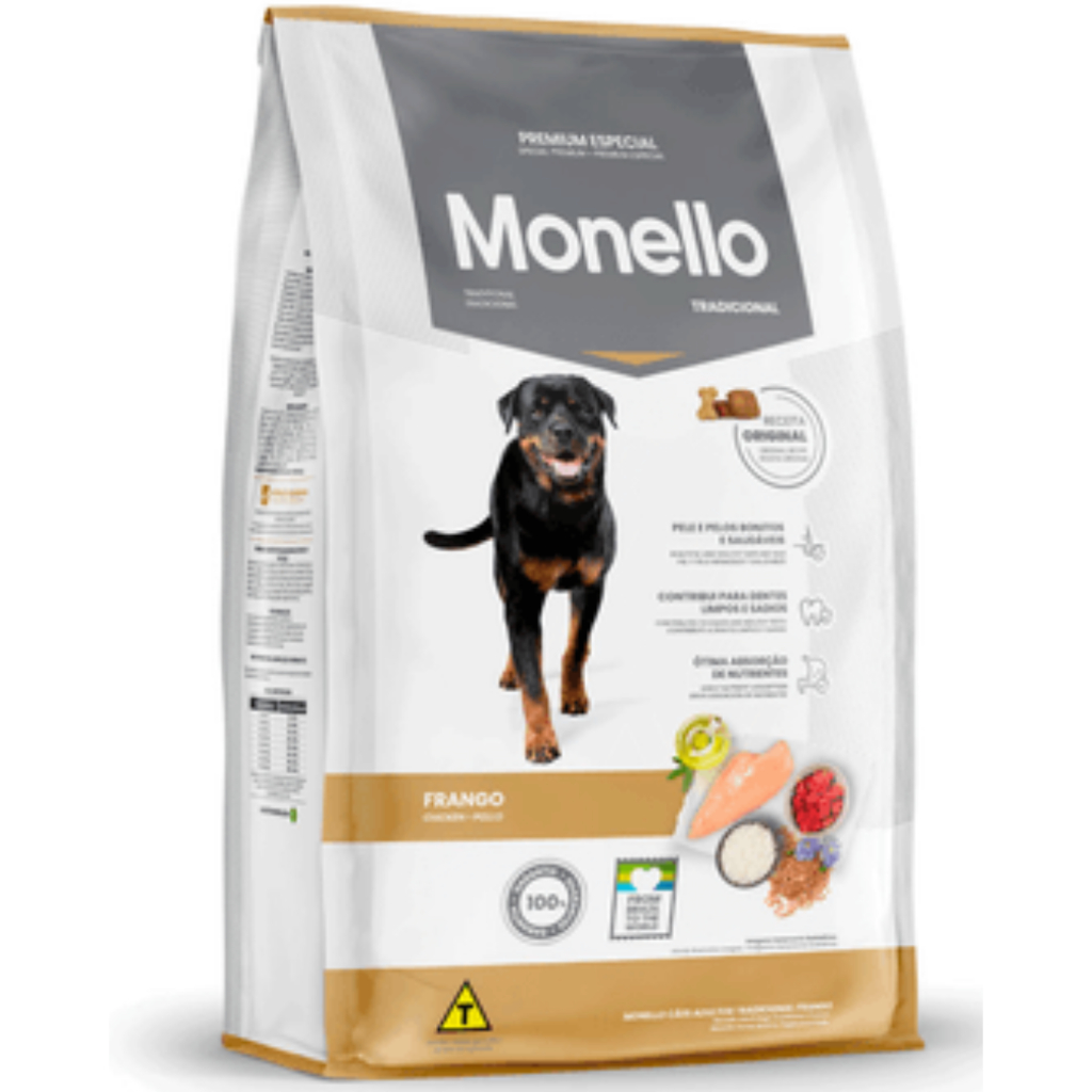 Ração Monello Cães Adultos Tradicional Frango 10,1 kg