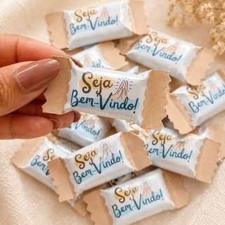 Balas personalizadas/Recepção Cristã/Lembrancinha para igreja/Lembrancinha para culto/Lembrancinha para visitantes
