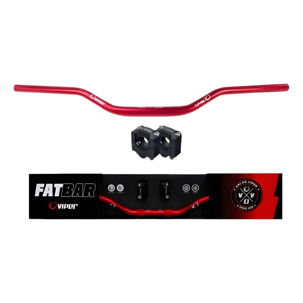 Guidão Modelo Fat Bar Alto Com Mesa 28,8mm