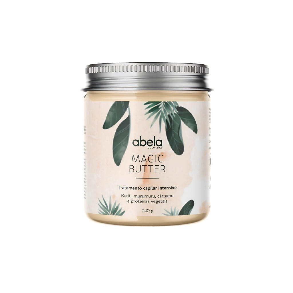 Máscara Magic Butter Abela 240g Tratamento Intensivo Repõe Nutrientes Cabelos Cacheados