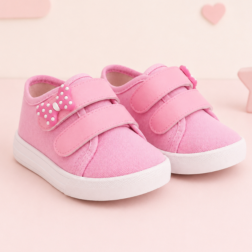 Tênis Infantil Menina Escolar Casual com Aplicação Feminino