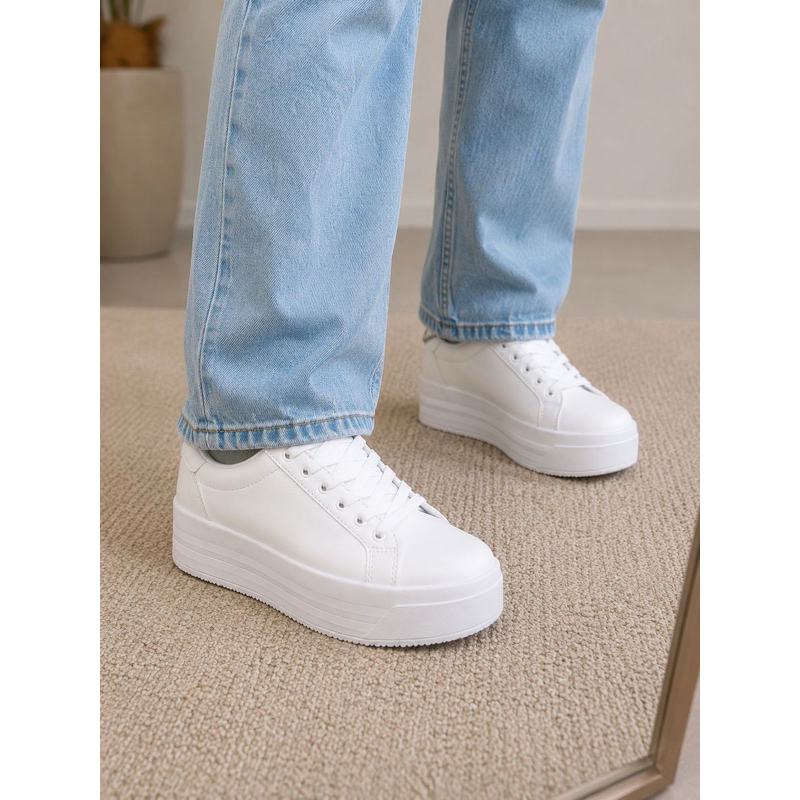 Tênis Plataforma Feminino Casual Moderno Conforto Absoluto Para Looks Urbanos E Diários