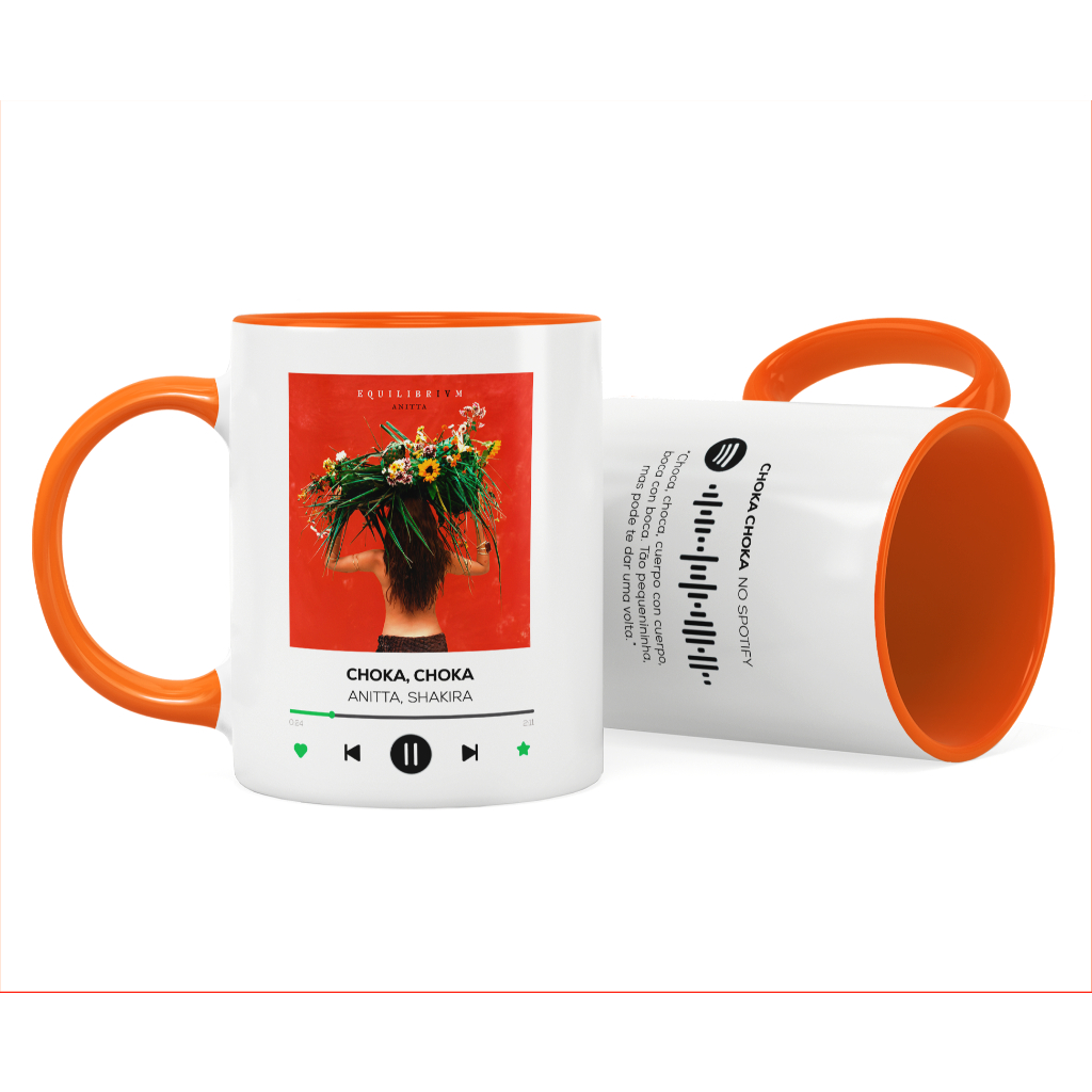 Caneca Interativa Spotify Choka Choka Anitta e Shakira