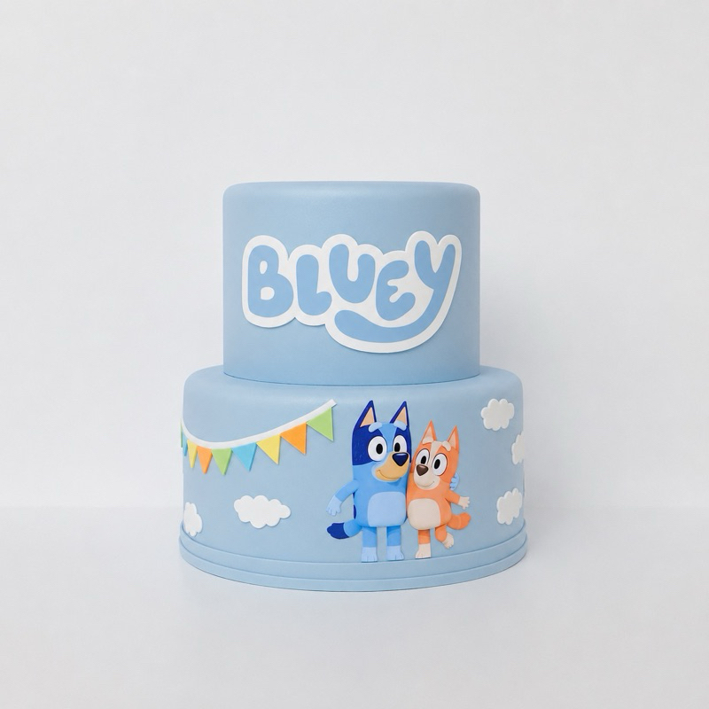 Bolo fake Bluey bolo fake para decoração de festa infantil bolo falso pra pegue e monte