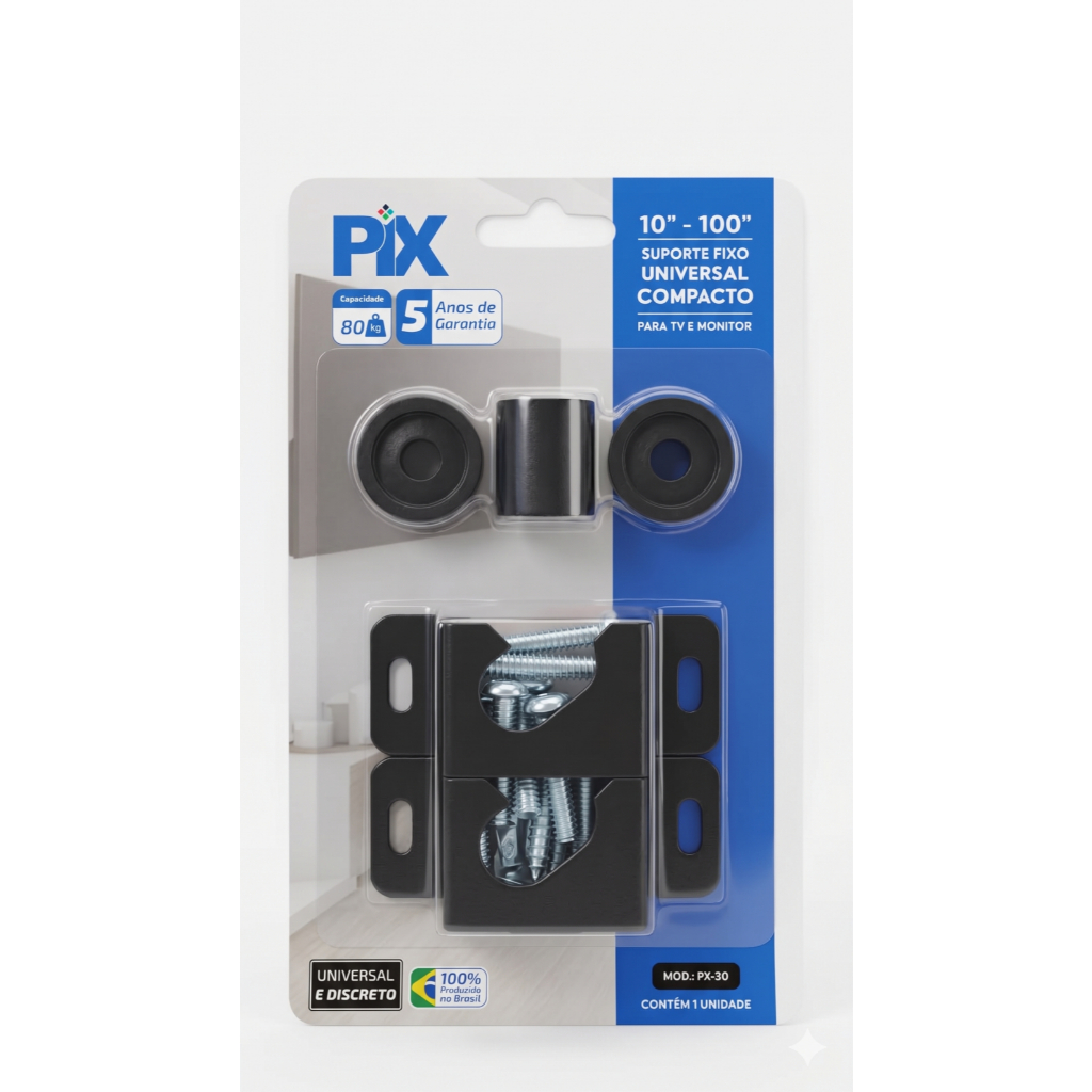 Suporte para TV Fixo Universal Compacto Tv Monitor Ate 100 Polegadas Rack Estante Sala Quarto