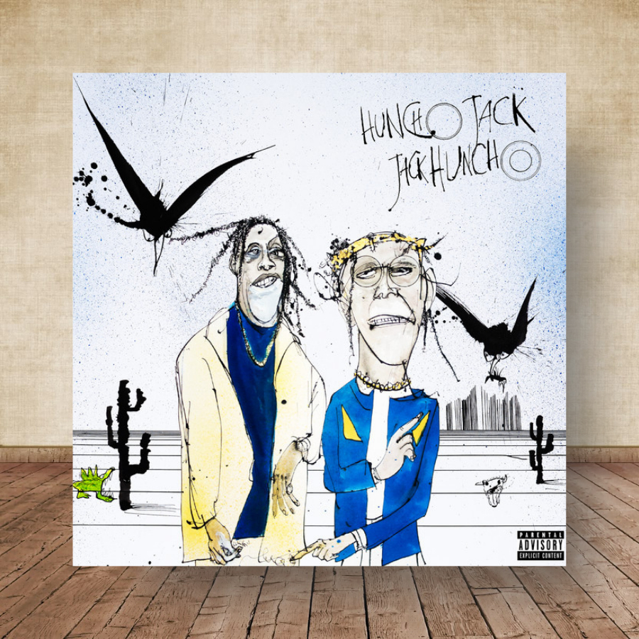 Quadro Placa Decorativa Travis Scott Albuns de hip-hop, trap, rap LP Disco decoração 06