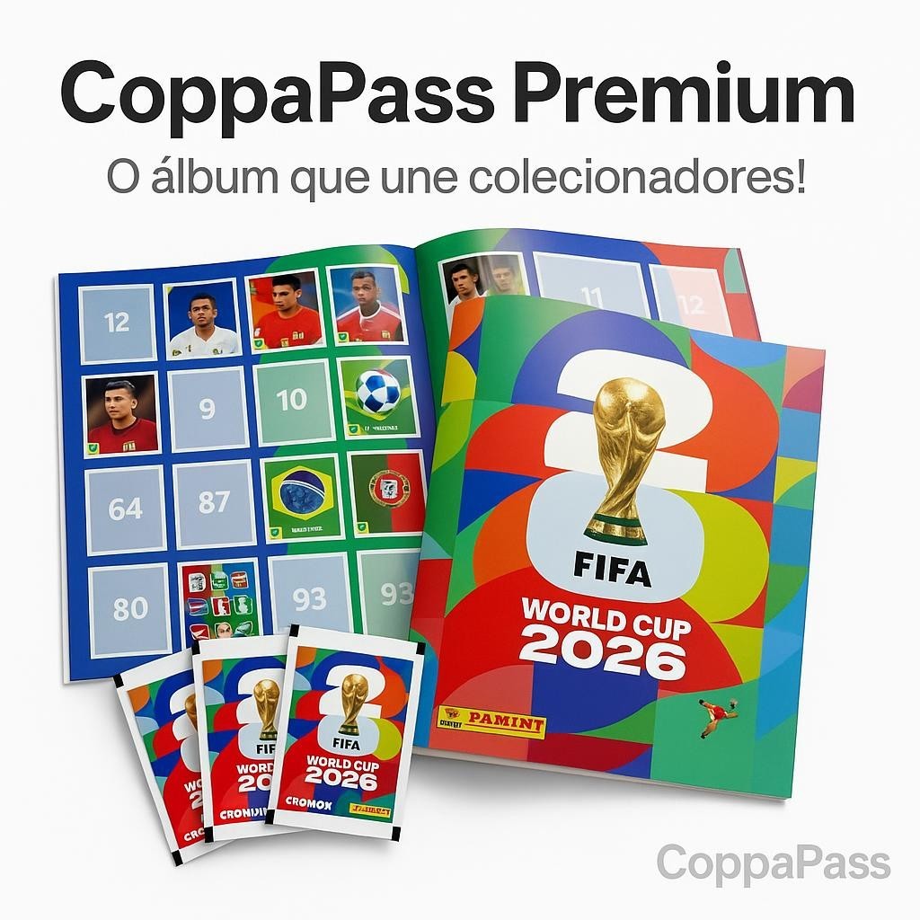 Álbum de Figurinhas Copa do Mundo 2026 Livro Ilustrado