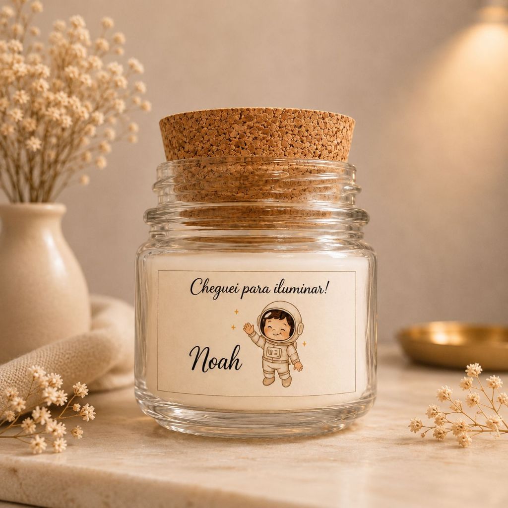 Kit Velas Veganas Aromáticas Personalizadas