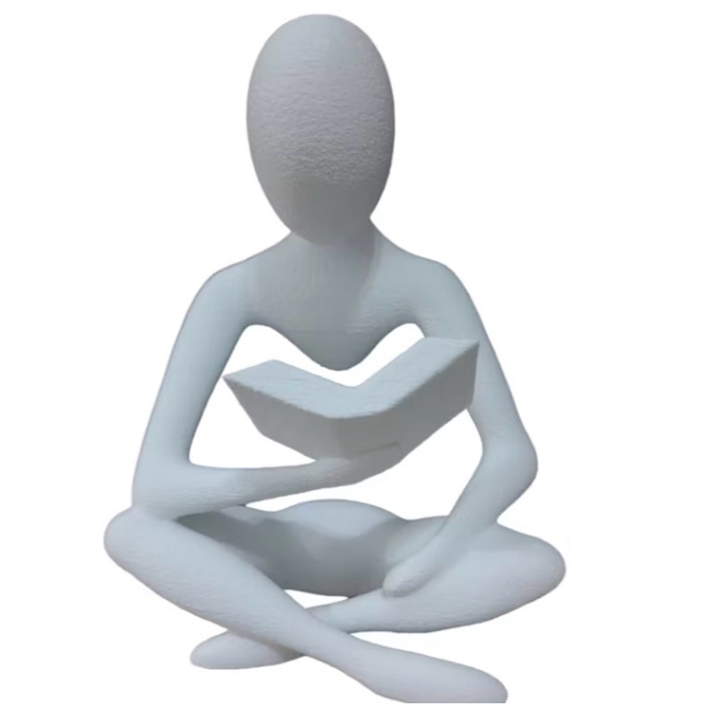 Escultura Minimalista Celestial Leitor 3D – Design Moderno e Elegante em Plástico