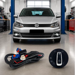 Kit Milha Botao Interruptor Chave E Chicote Gol G7