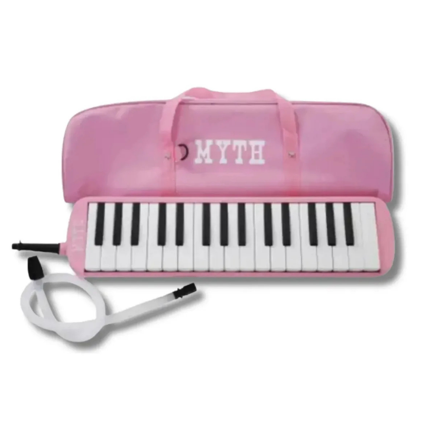 Escaleta 32 Notas Completa Myth Rosa Teclas Brancas
