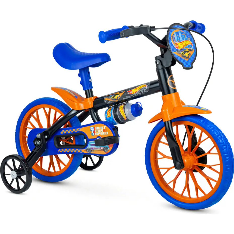 Bicicleta Infantil Aro 12 Bicicletinha de Equilíbrio e Rodinhas com Garrafinha M