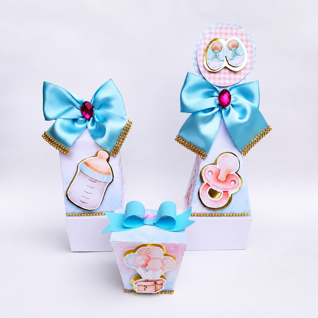 Kit Festa Chá Revelação Personalizados /Lembrancinha de Festa/caixas personalizadas /Aniversário