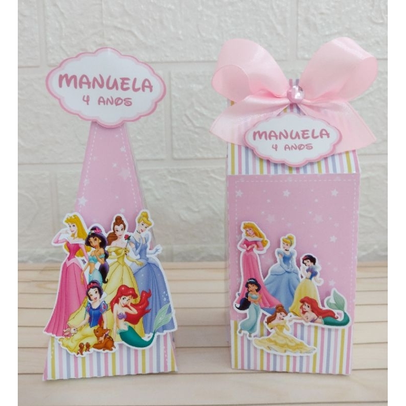 Kit Festa Princesas | 20 Lembrancinhas Personalizadas das Princesas | Festa Infantil Princesas