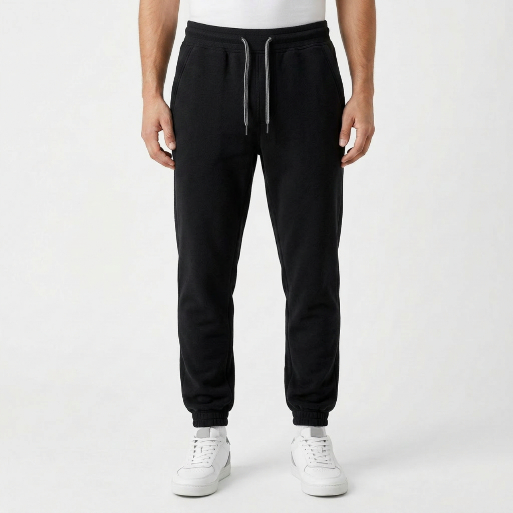 Calça Moletom Jogger Algodão Flanelada Bolso Confortável Masculina Feminina Inverno