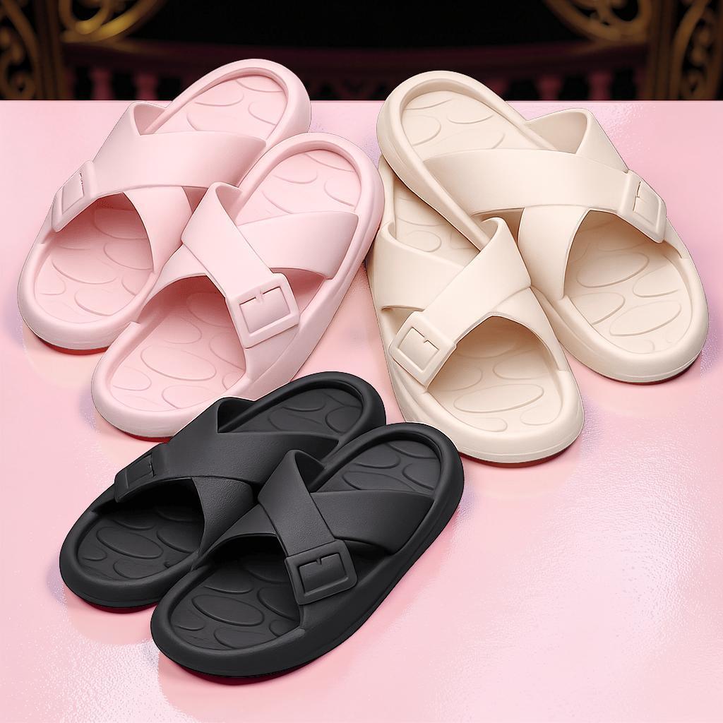 Chinelo Flip Feminino com Fivela em Micro Expandido - Cantinho dos achadinhos