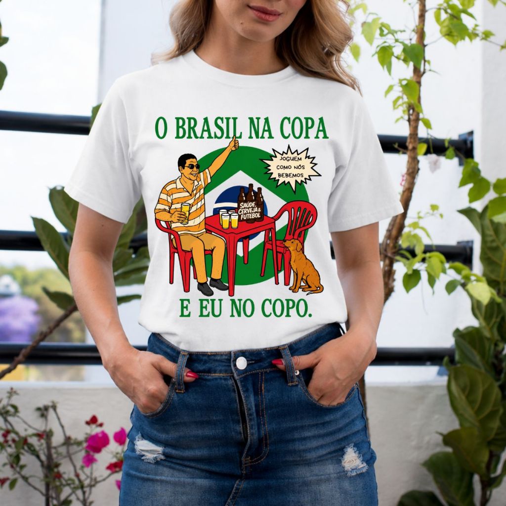 Camiseta Zeca Pagodinho Bar Cachaça Jogos Copa do Mundo 2026 100% Algodão Envio Ja