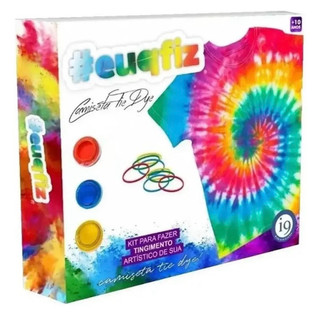 Kit Tingimento Tie Dye Camiseta infantil P I9 Arts And Crafit