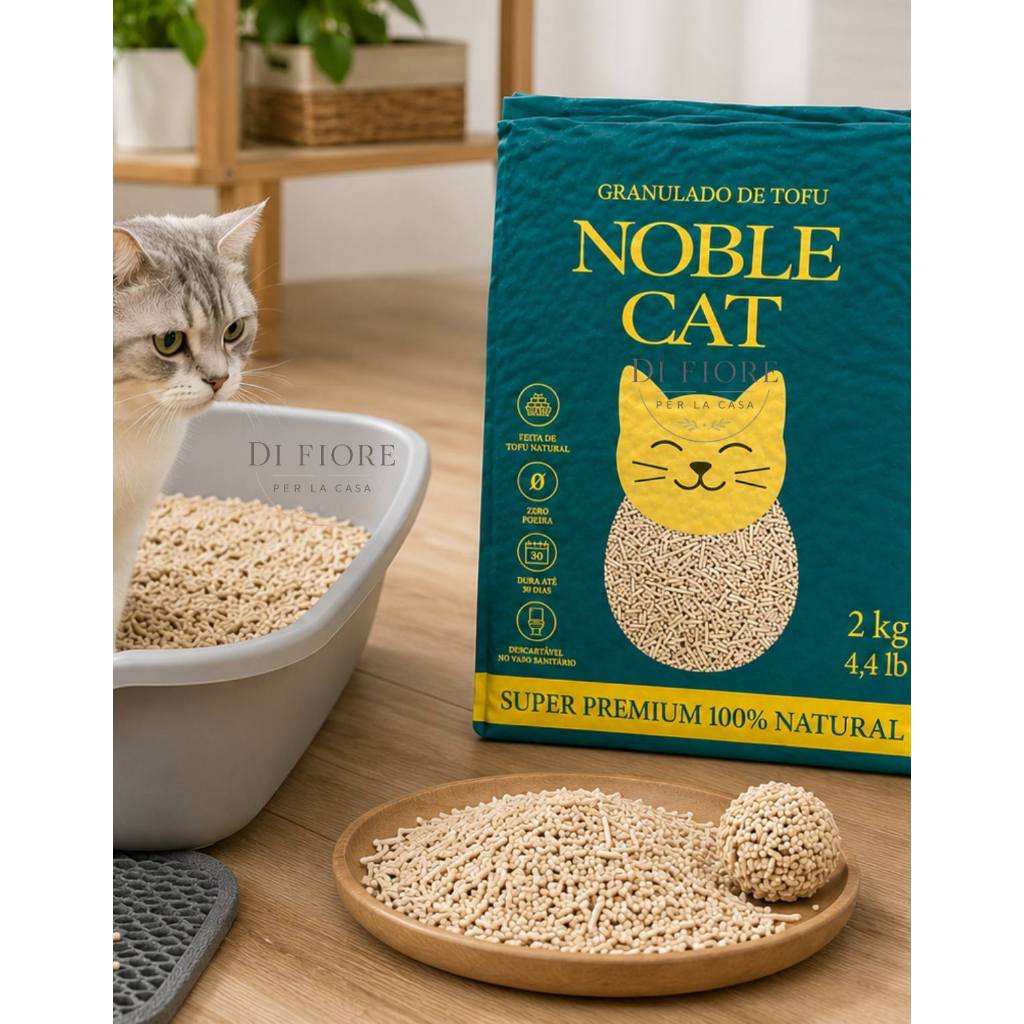 Granulado de Tofu Areia de Gato - Pacote 2 kg - Produto Premium