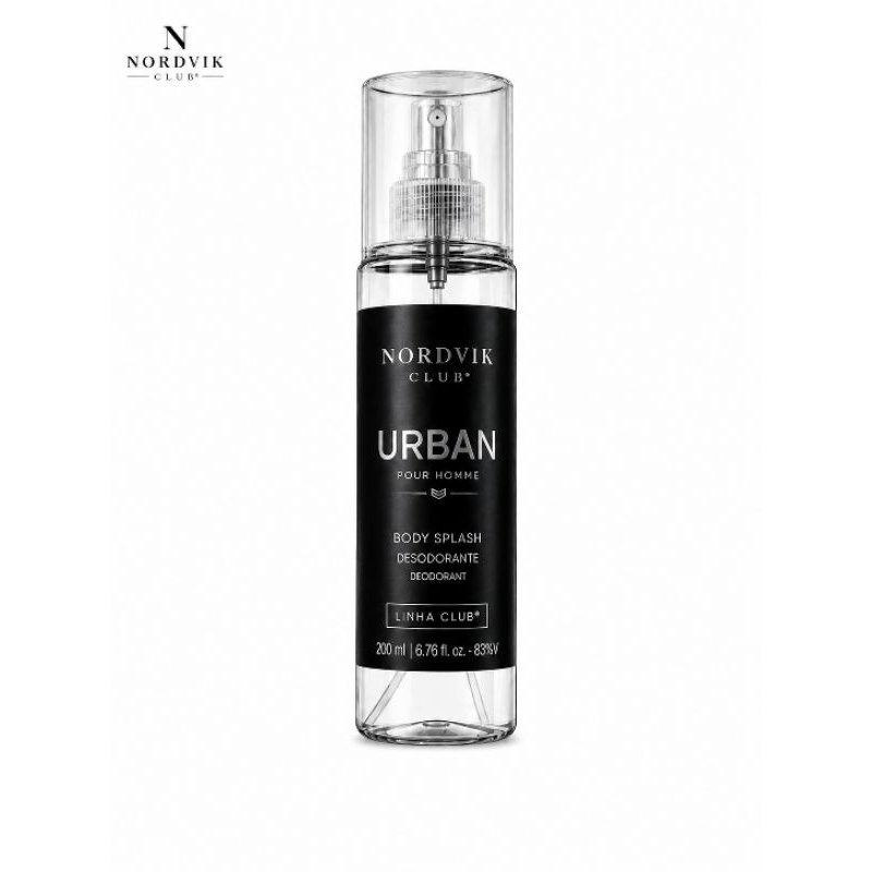 BODY SPLASH MASCULINO URBAN 200 ML - NORDVIK CLUB PERFUME CHIPRE GOURMAND