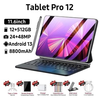 【Teclado de mouse grátis】2026   tablet Tab PRO 12 Plus 11.6  polegadas 12GB+512GB apresenta 5G e Dual SIM Tablet