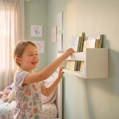 Prateleira Nicho Para Livros Infantil Montessoriana 60cm