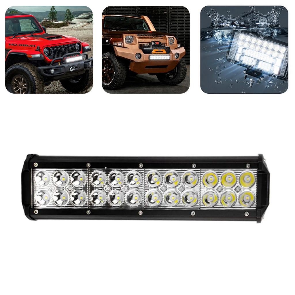Barra Farol Auxiliar Milha Led Foco 30º Off Road 72w 30cm