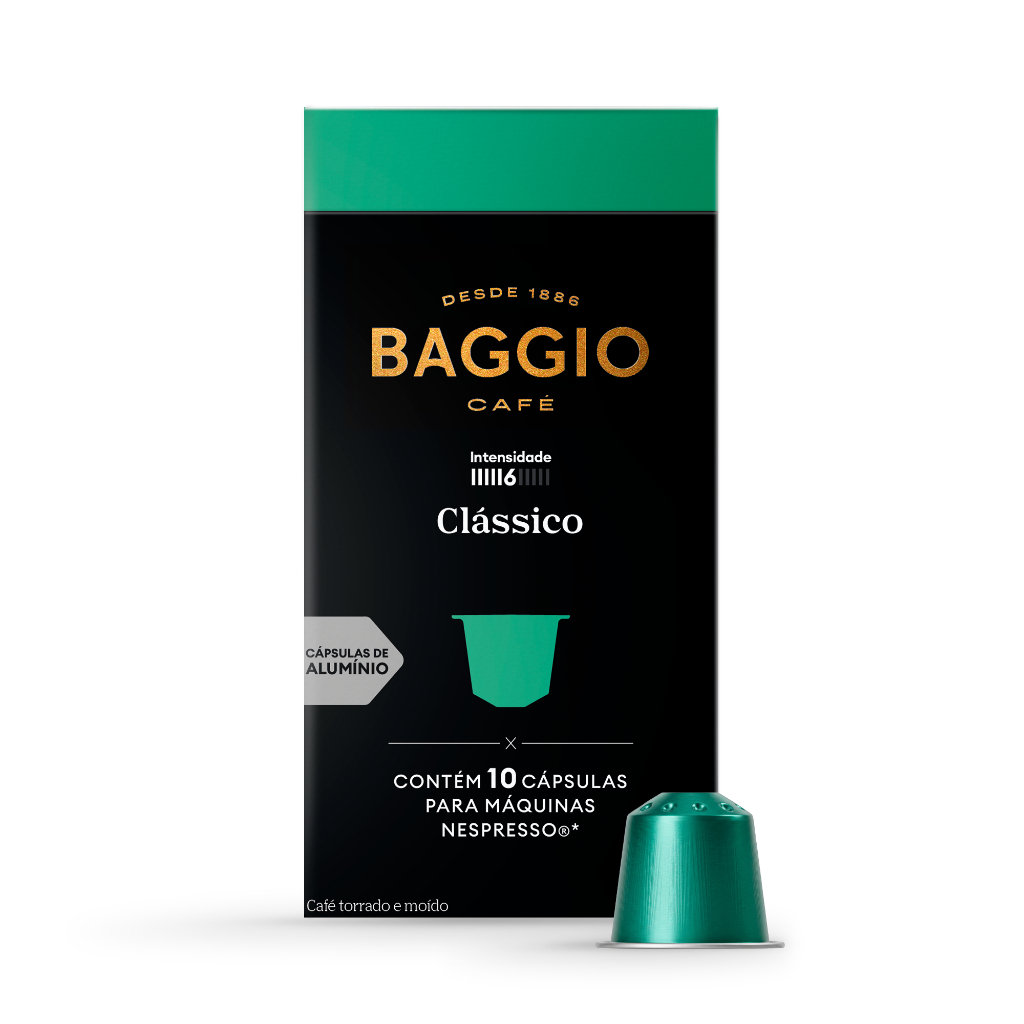 Baggio Café - Cápsula de Café Clássico Compatível com Nespresso® - 10 unidades.