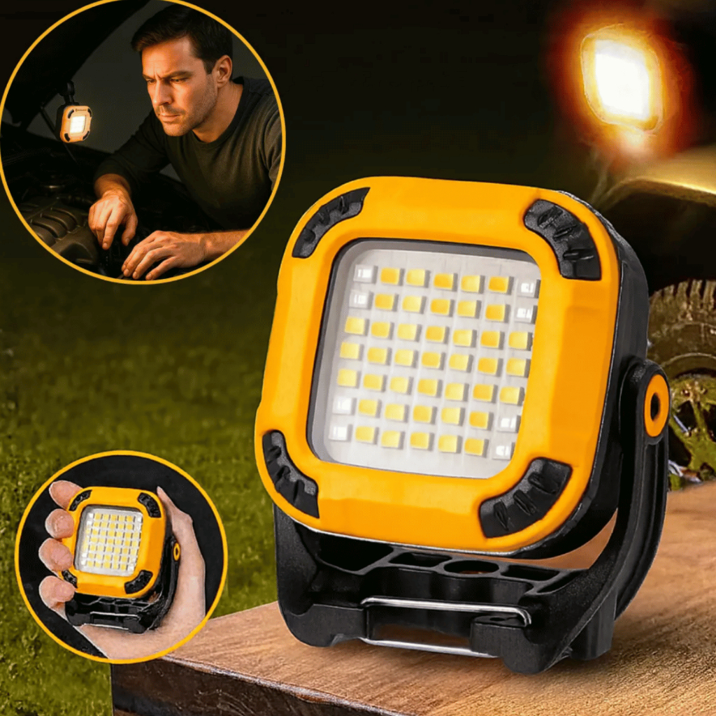 Lanterna Trabalho Led Portátil Lampião Recarregável Camping De Bolso Mini