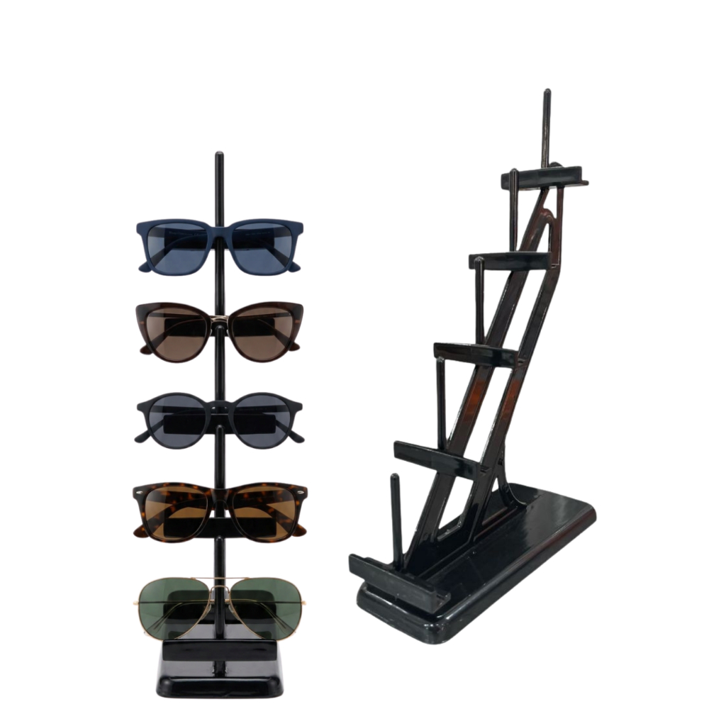 Expositor e Organizador para Óculos em Acrílico – 5 Lugares