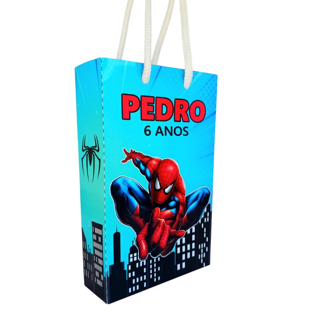 Sacolinha Surpresa Homem Aranha I Sacolinha para Lembrancinha de Aniversário Spider Man I Bolsinha