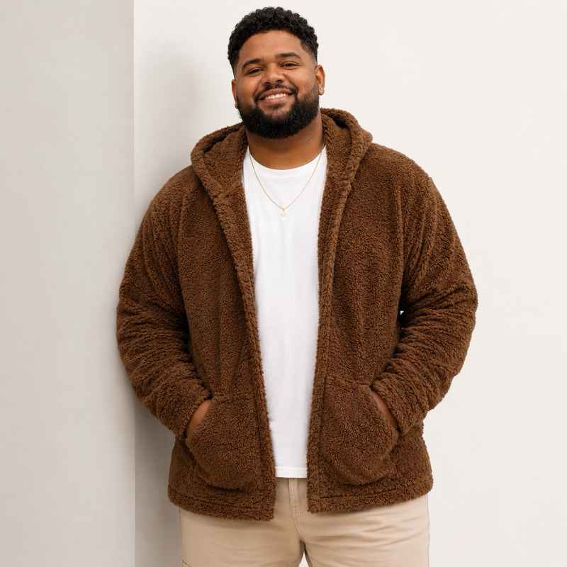 Casaco TEDDY Masculino Plus Size