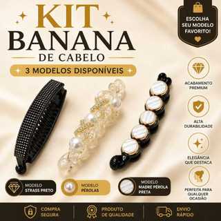 kit Presilha Banana Luxo  modelos diferentes Conforme variação