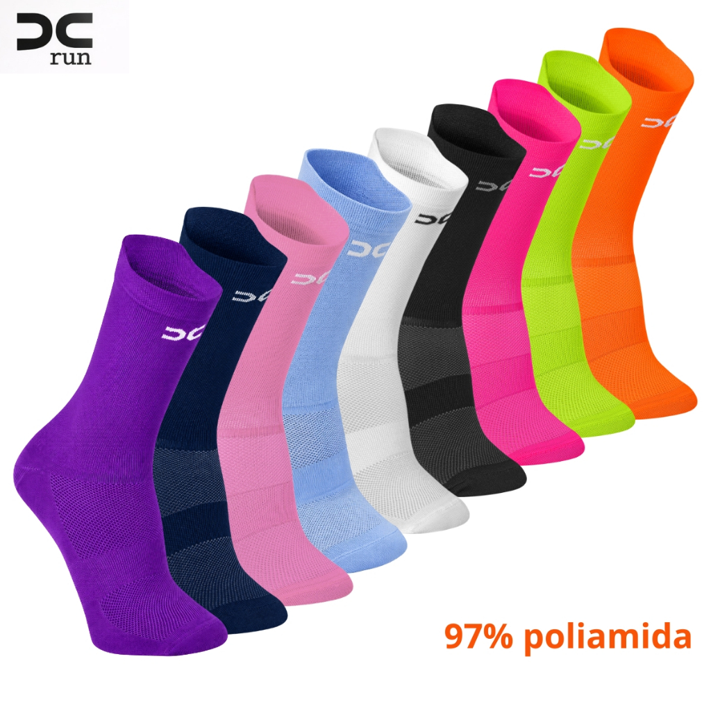 Meia Esportiva Corrida Cano Médio  Ciclismo Crossfit Academia Spinning Sport 97% Poliamida Promoção