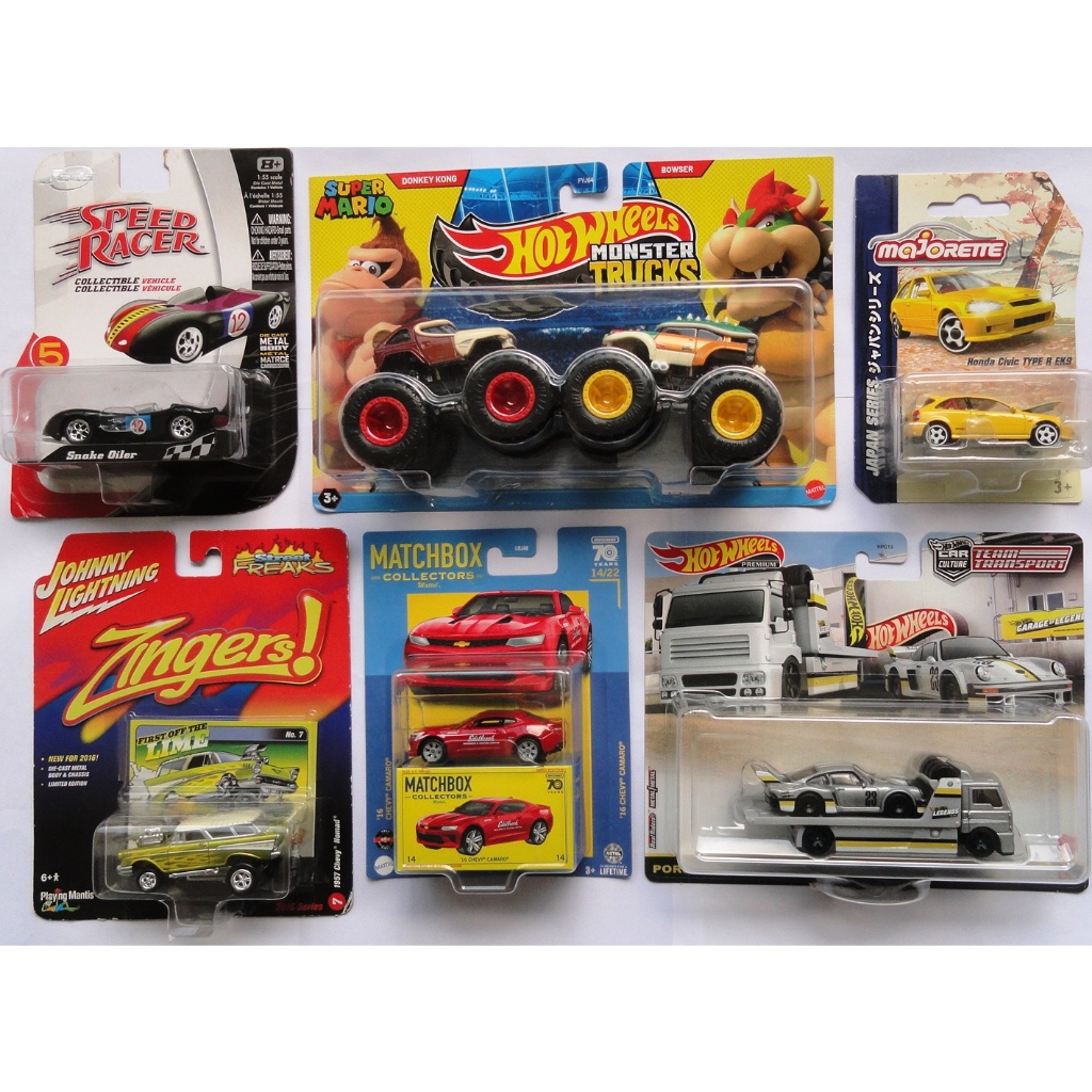 hot wheels super lote matchbox super mario porsche camaro johnny lightning majorette speed racer