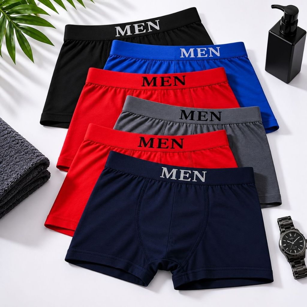 Kit 7 Cueca Masculina Adulto Boxer Confortável Respirável Sem Costura Cueca Boxer Microfibra Uso Diário