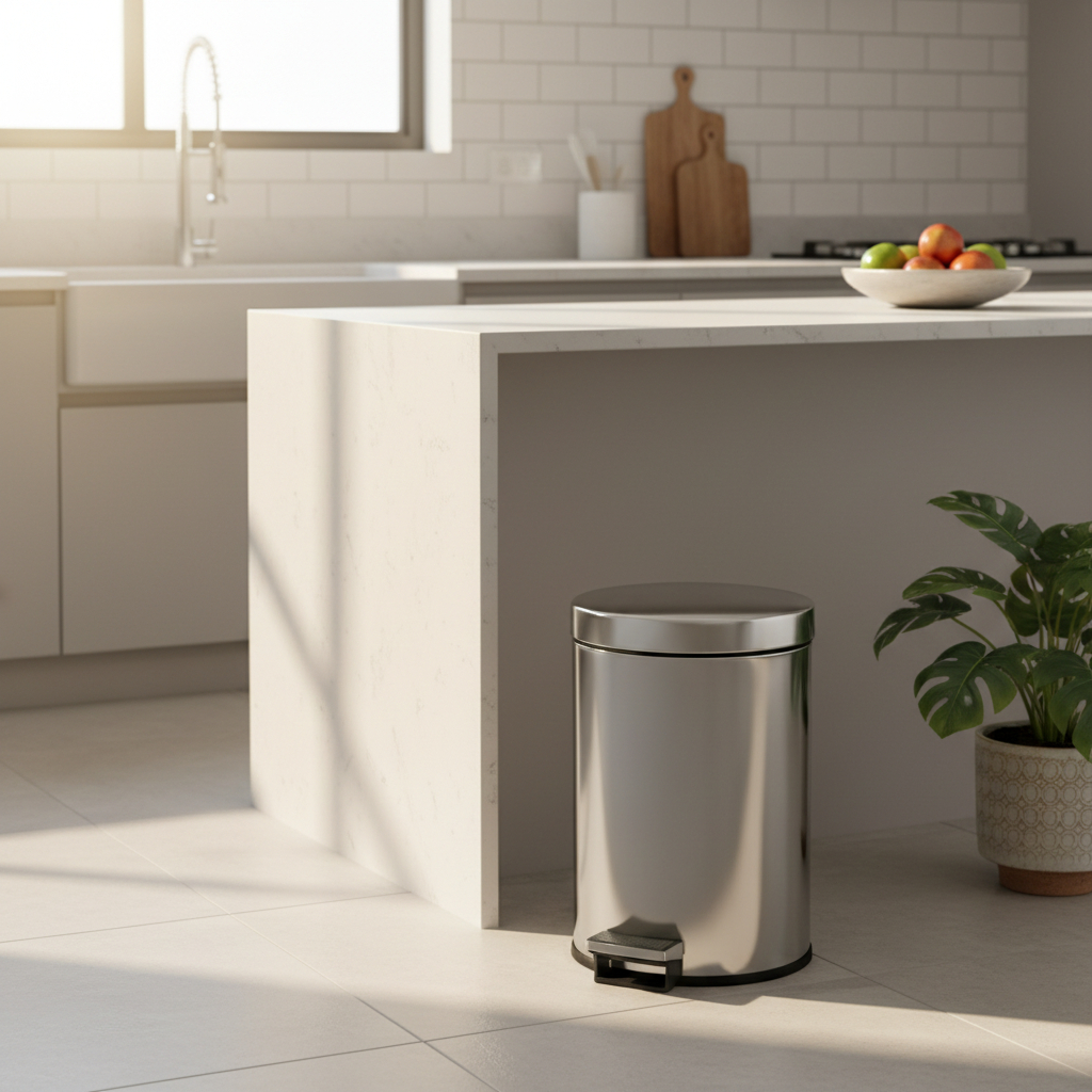✨ Lixeira Inox 3L/5L/12L Pedal Cesto Removível Banheiro Cozinha Premium Oferta Promoção