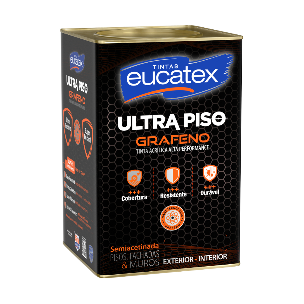 Tinta Ultra Piso Grafeno Mais Cobertura Maior Resistência 18 Lts Cores Eucatex