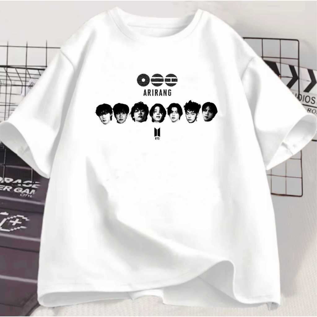 Camiseta Bang tan Arirang Army Unissex 100% Algodão Aesthetic