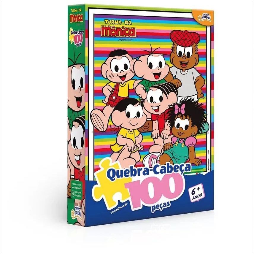 Quebra Cabeça P. 100 Pçs Turma Da Mônica 8097