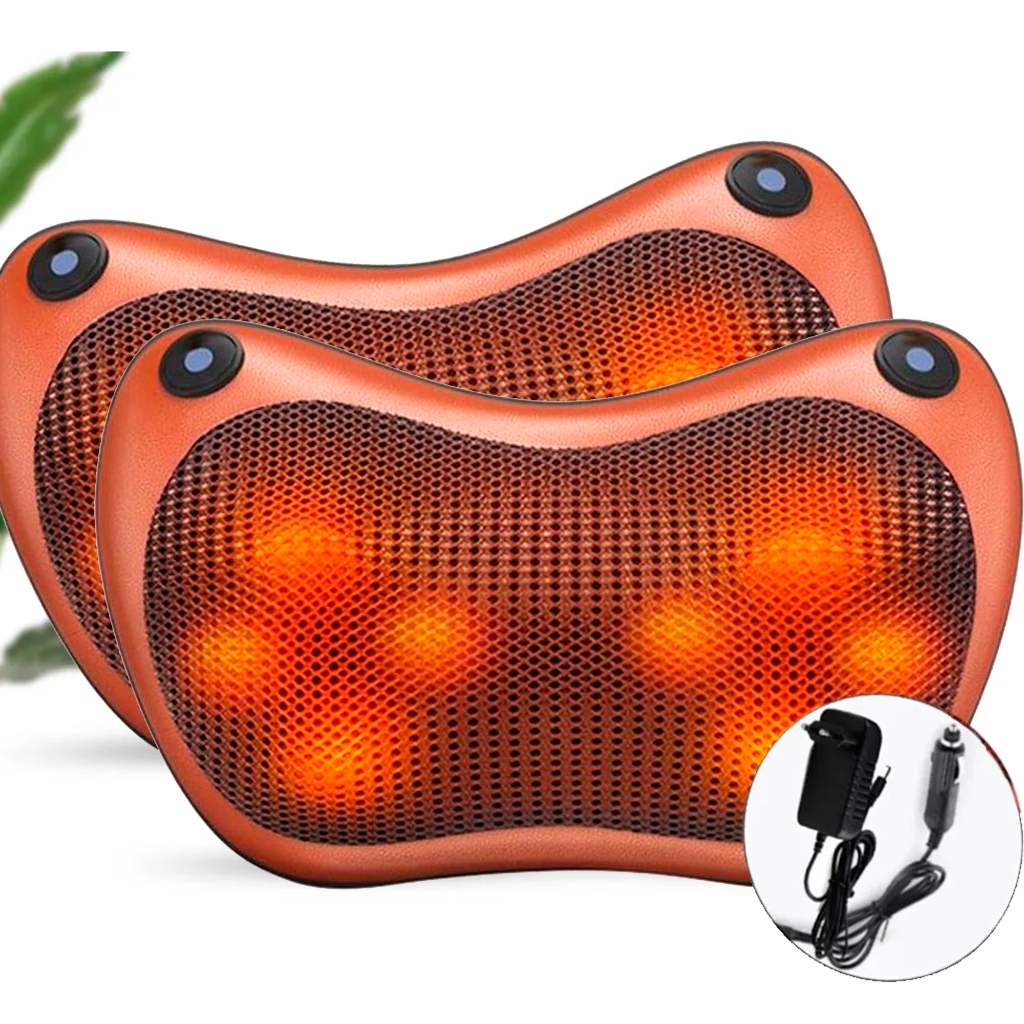 Almofada Massageadora Shiatsu Com Aquecimento Massagem Relaxante Pescoço Costas e Lombar