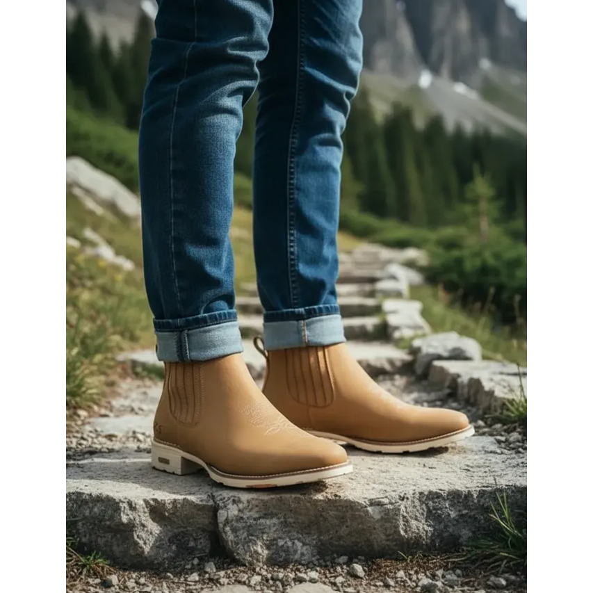 Botina Zebu Mustang Sela Sola Branca Bota Agro Masculina Para Pecuária E Fazenda Moderna