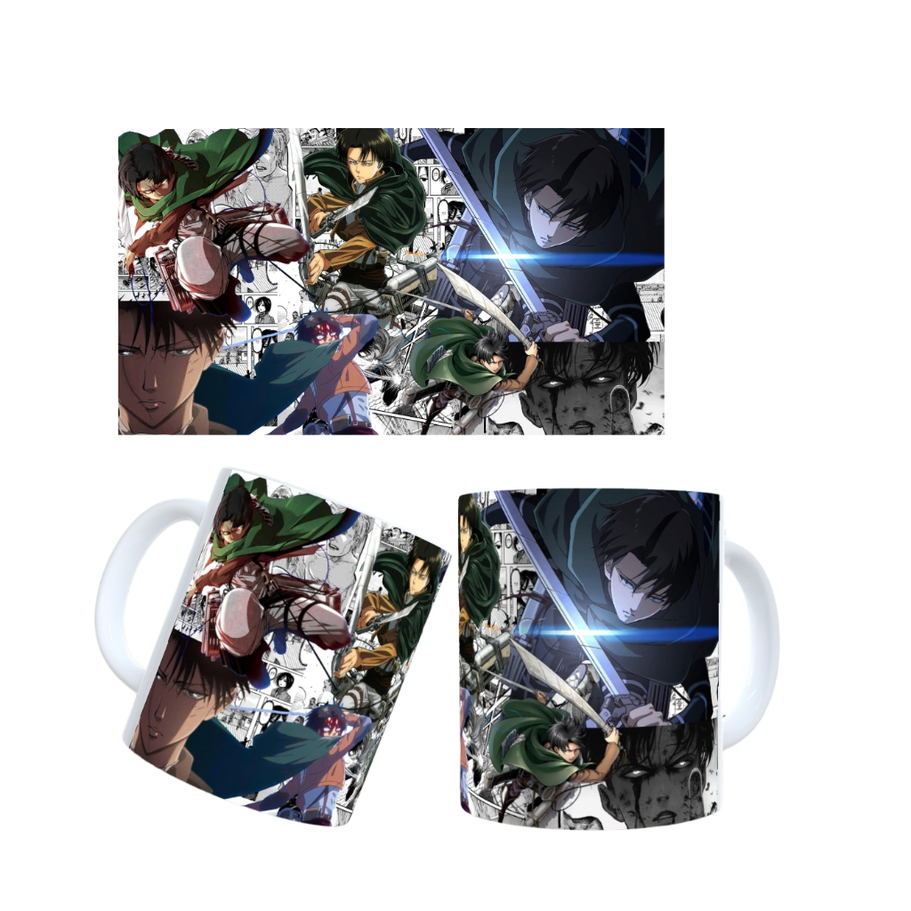 Caneca personalizada Levi - Attack on Titan