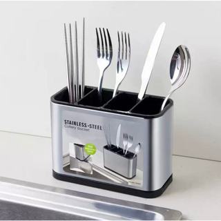Organizador De Talheres Inox Para Bancada Cozinha 4 Divisórias