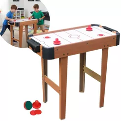 Mesa Air Game Média Mdf 90x36x65cm C/ Rebatedores E Discos