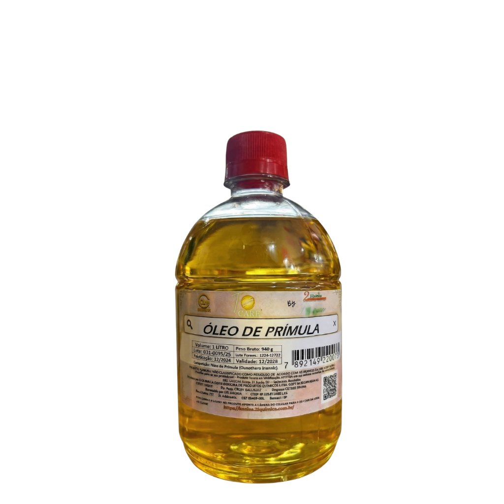 Óleo De Prímula 500ml com válvula Vitalidade e Bem estar