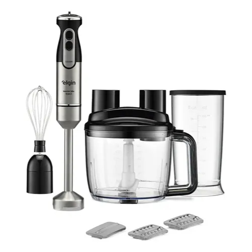 Mixer Master Mix 5 em 1 Elgin - Processador, Fatiador, Ralador, Triturador 1000W Inox
