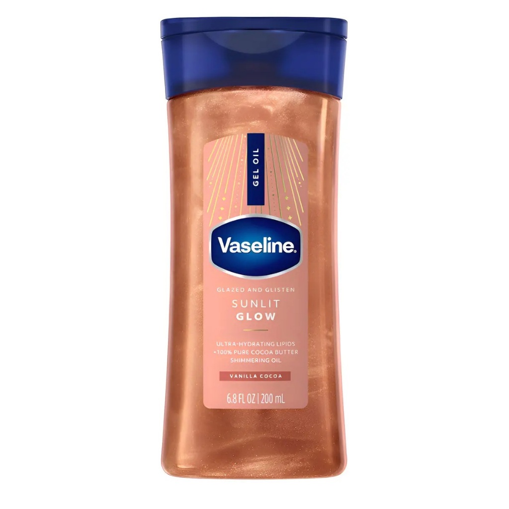 Vaseline Óleo Corporal Brilhante Baunilha Cacau 200ml