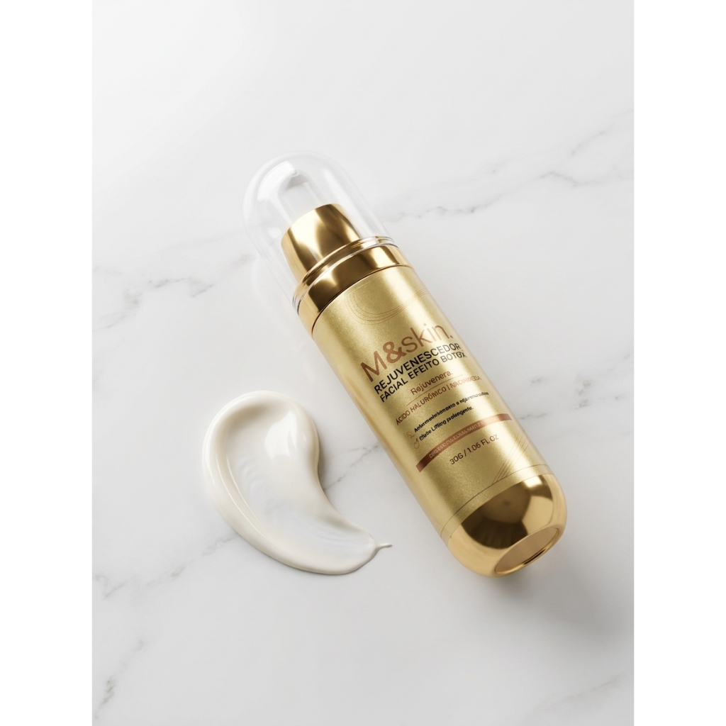 Creme Rejuvenescedor Facial Efeito Botox M&Skin Anti-idade Hidratante Vegano